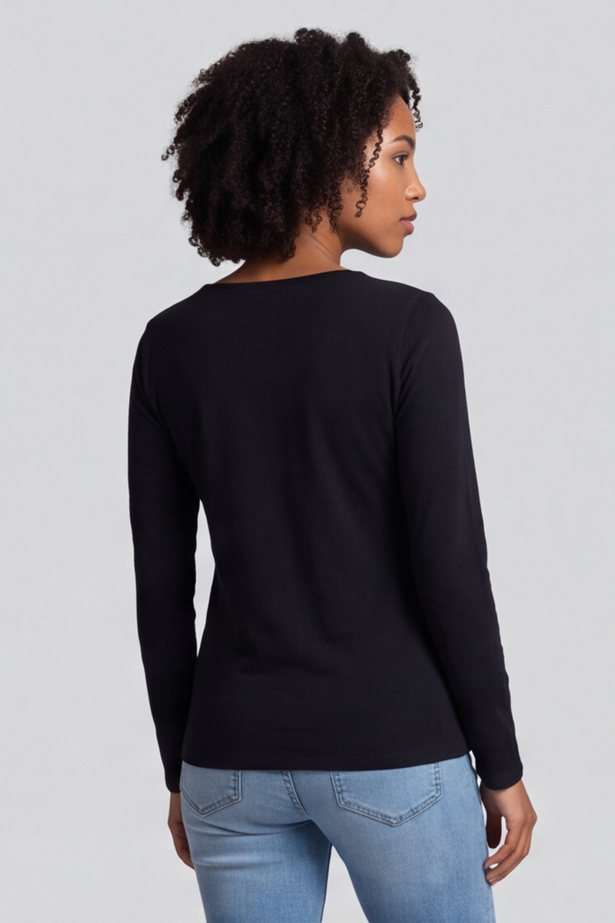 Only Basic Long Sleeve Top Black