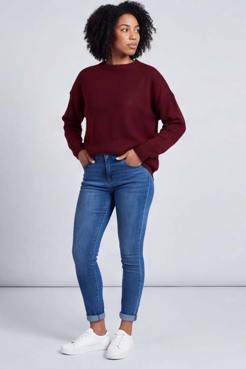 Only High Waist Skinny Jeans Mid Denim