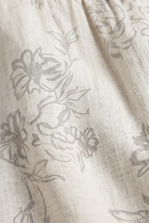 Oswin Print Strap Off White Dress - Image 5