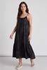 Oswin Print Strap Charcoal Dress