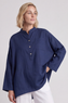 Adrielle Linen Shirt Navy