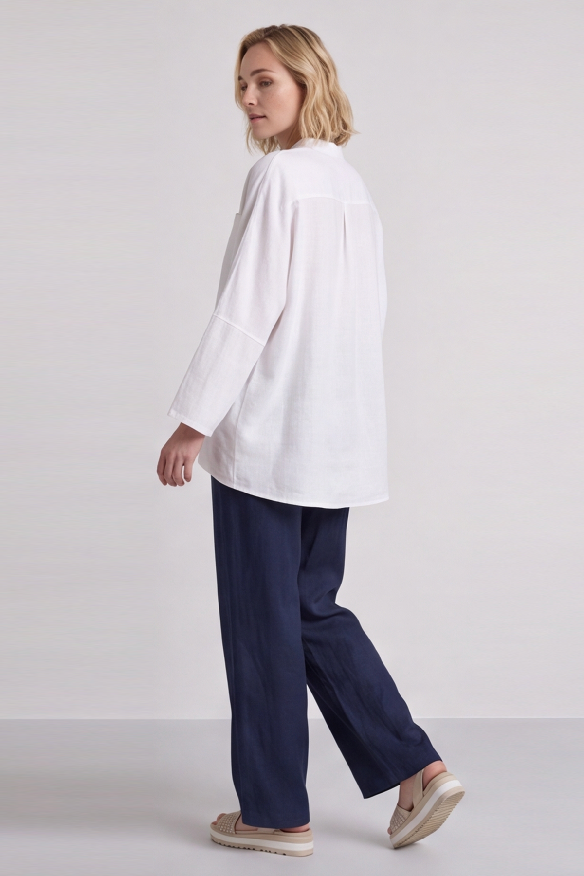 Adrielle Linen Shirt White