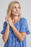 Pamber Ditsy Print Tunic Cobalt