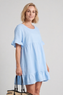 Pamber Linen Tunic Light Blue