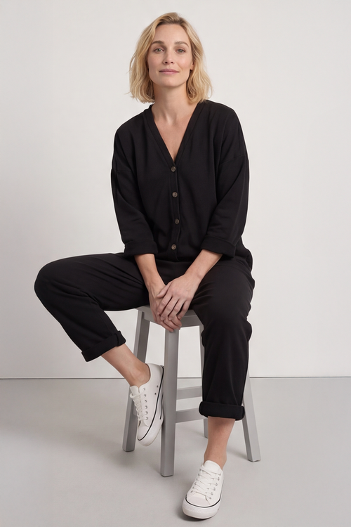 Paulton Jersey Boilersuit Black - Image 1