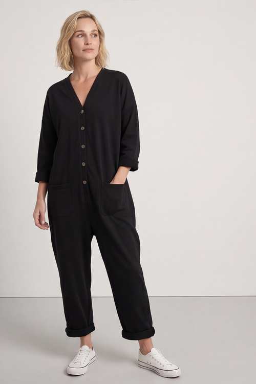 Paulton Jersey Boilersuit Black - Image 4
