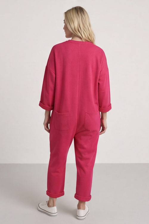Paulton Jersey Boilersuit Fuchsia - Image 2