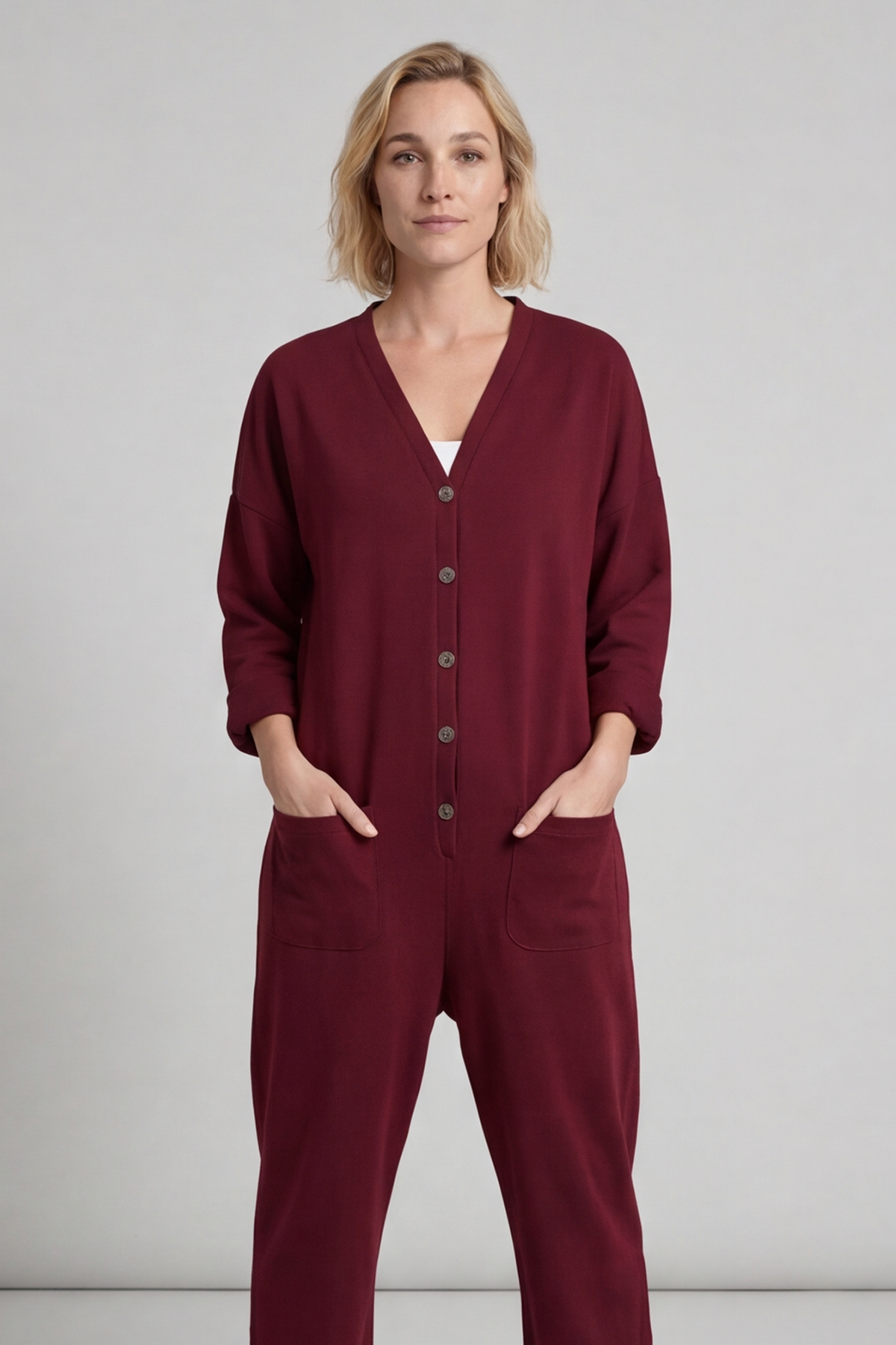 Paulton Jersey Boilersuit Wine