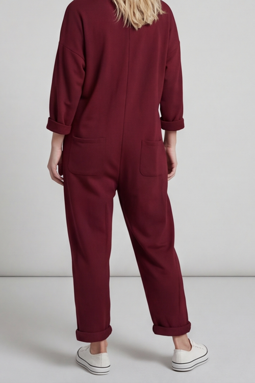 Paulton Jersey Boilersuit Wine - Image 3