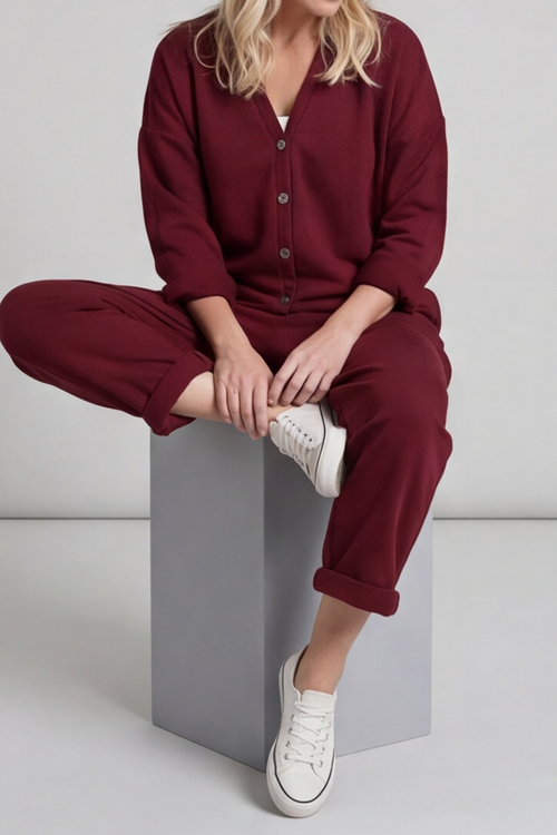 Paulton Jersey Boilersuit Wine - Image 4