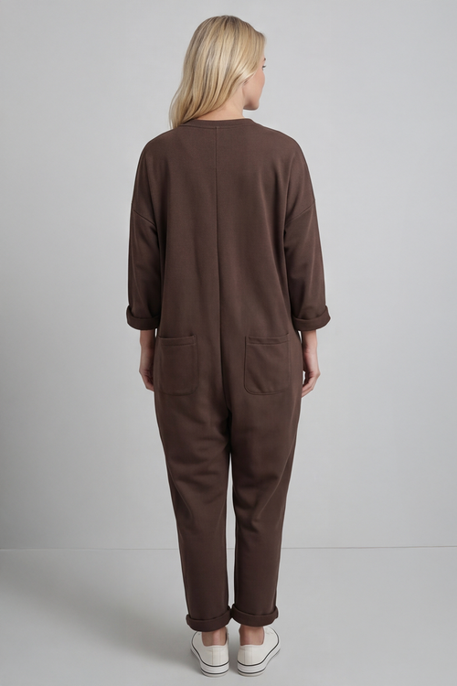 Paulton Jersey Boilersuit Cocoa - Image 2