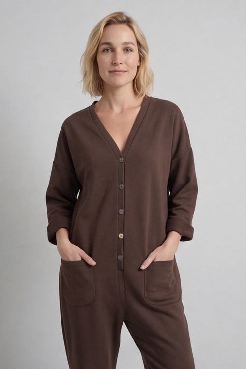 Paulton Jersey Boilersuit Cocoa - Image 4