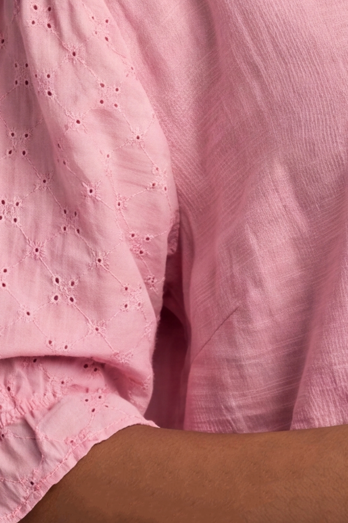 Ariana Cotton Tunic Top Baby Pink