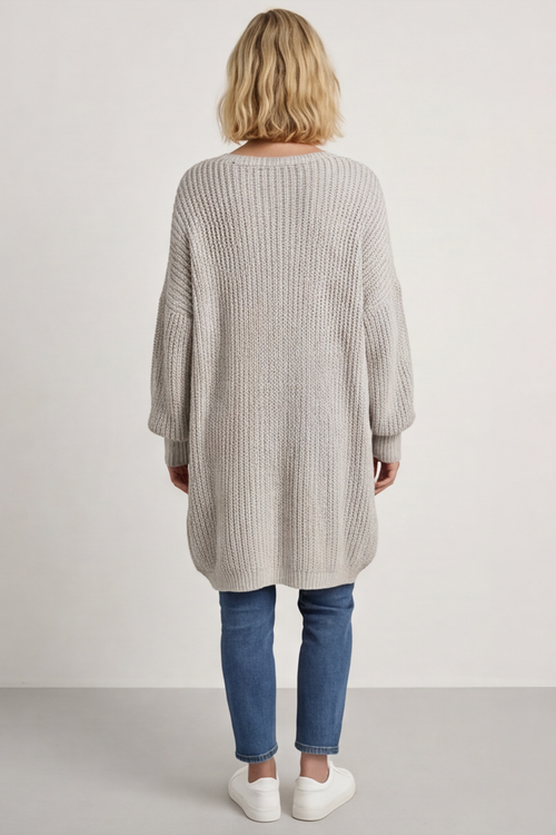 Peggy Knitted Jumper Stone - Image 4