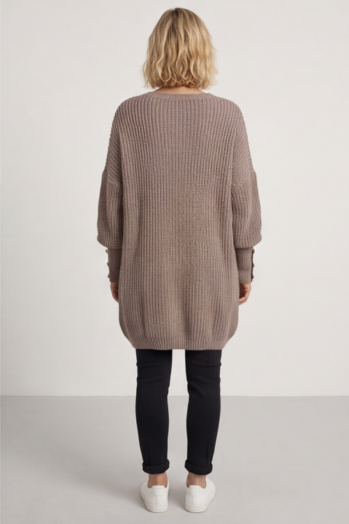 Peggy Knitted Jumper Mocha - Image 4