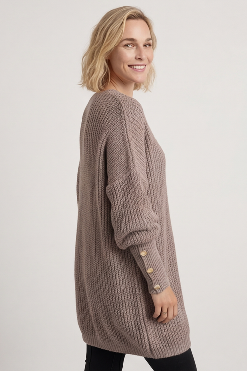 Peggy Knitted Jumper Mocha - Image 3