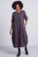 Penelope Pocket Needlecord Dress Cocoa Cocoa - Penelope Pocket Needlecord Dress Cocoa