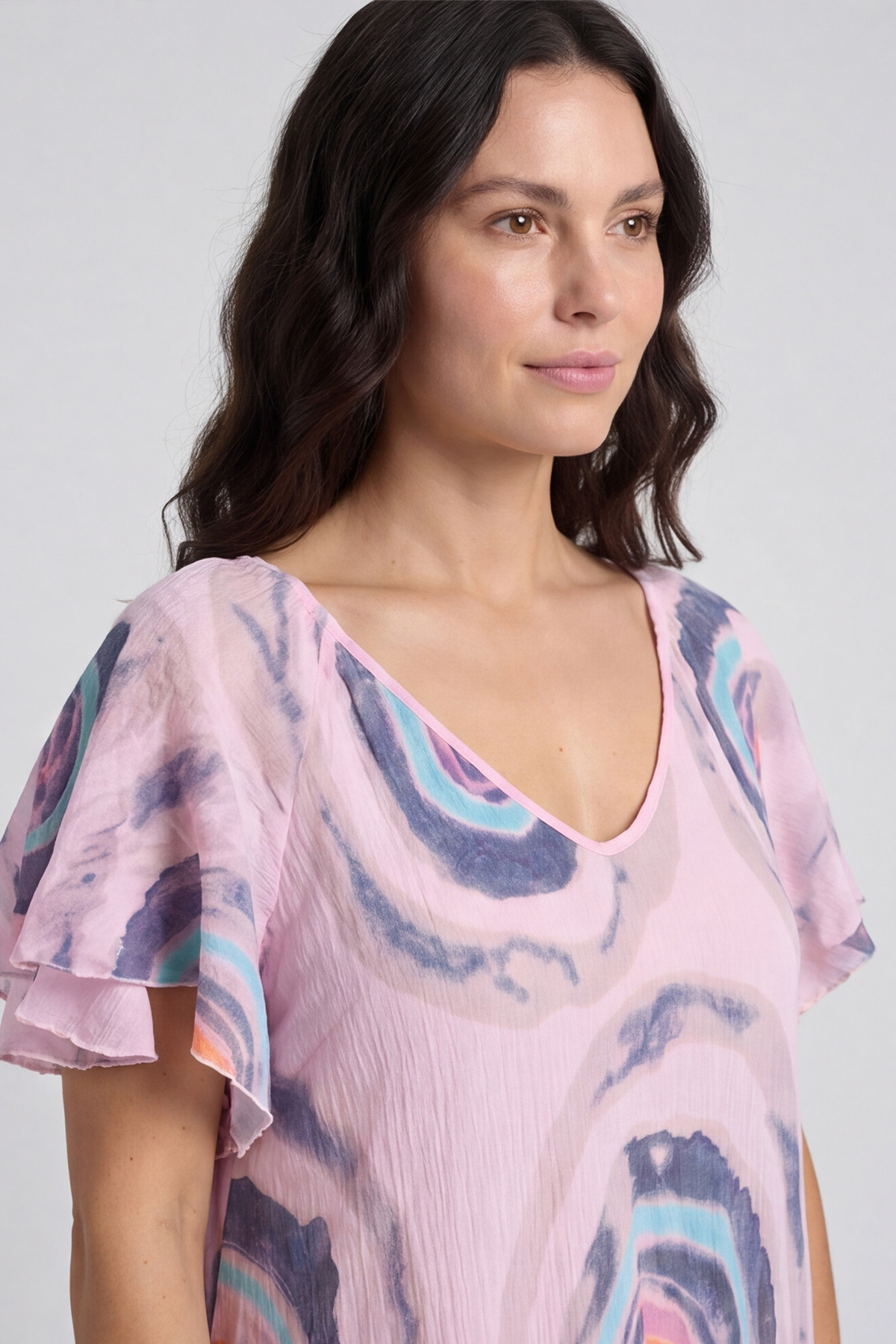 Philomena Circle Print Dress Pink
