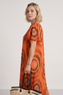 Philomena Circle Print Dress Orange