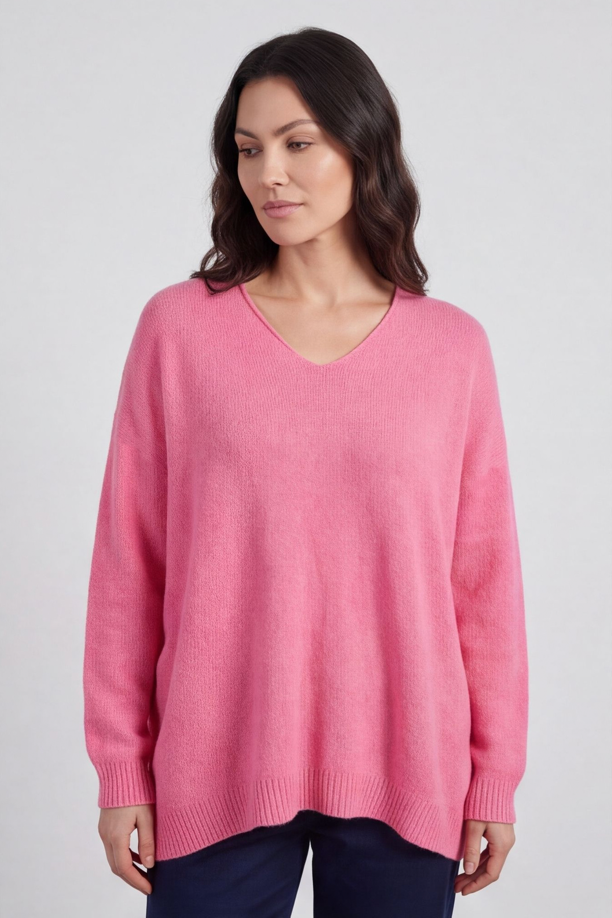 Madelyn Fuchsia Knitted Jumper
