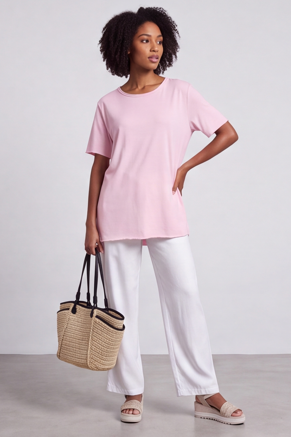 Steffani Pink Cotton Top