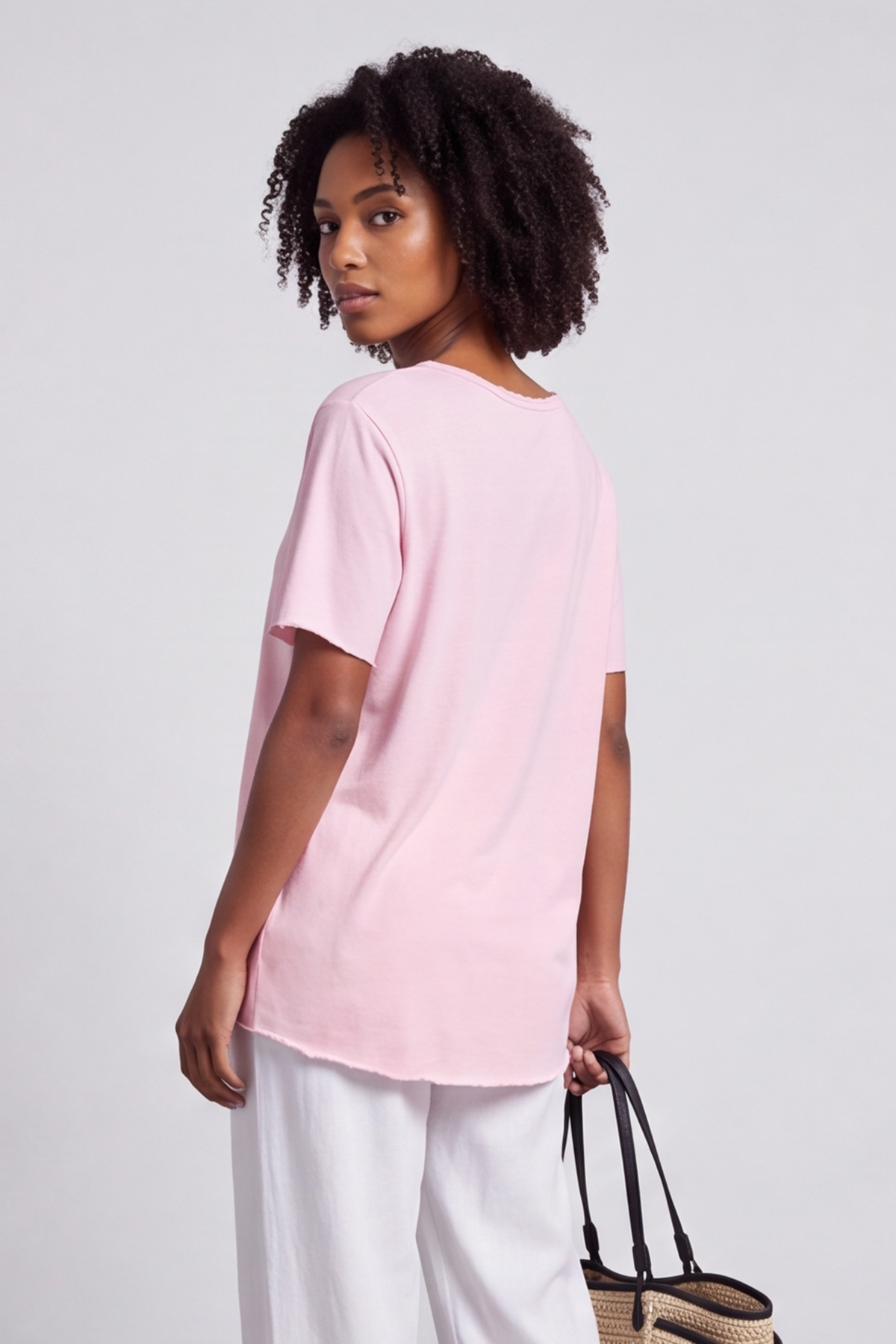 Steffani Pink Cotton Top