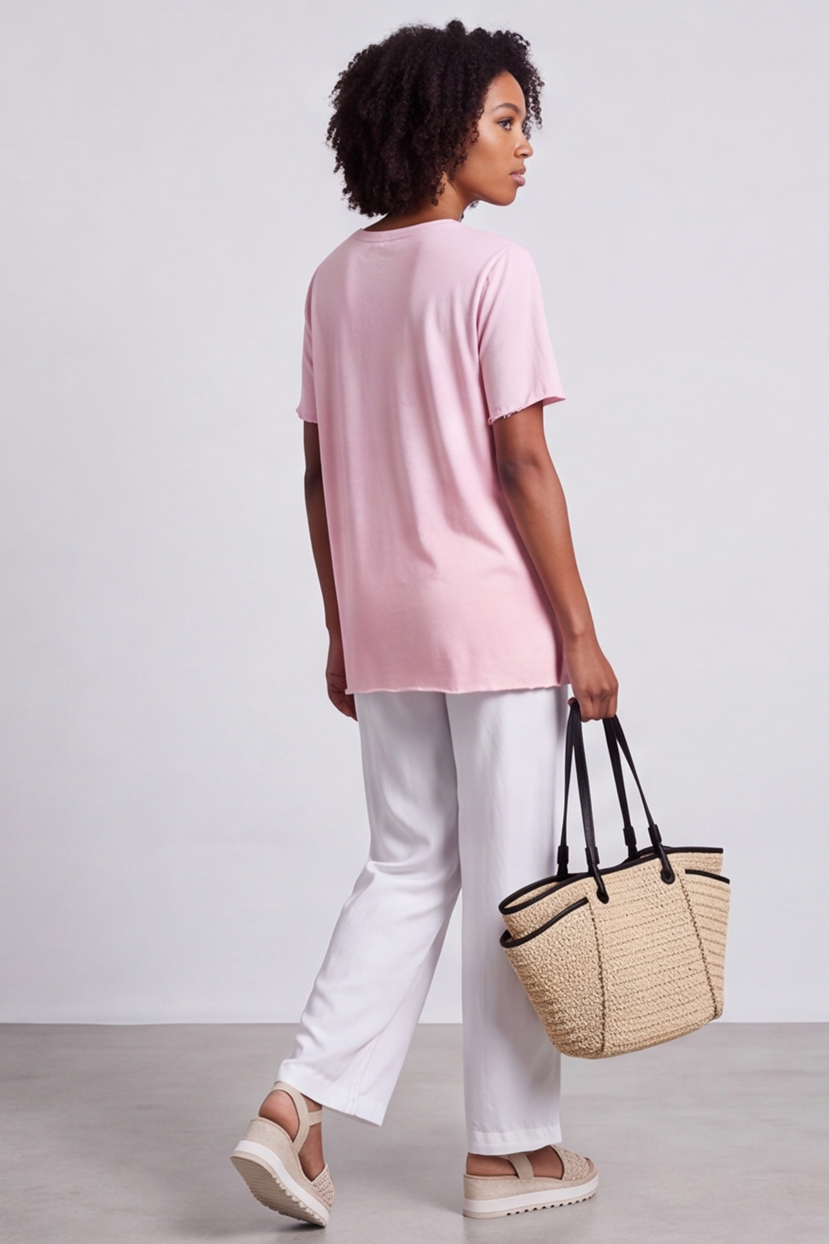 Steffani Pink Cotton Top