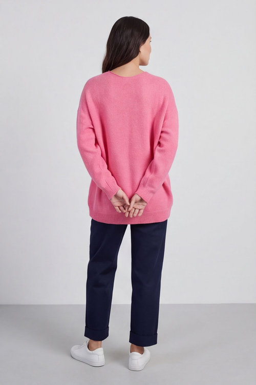 Madelyn Fuchsia Knitted Jumper - Image 3