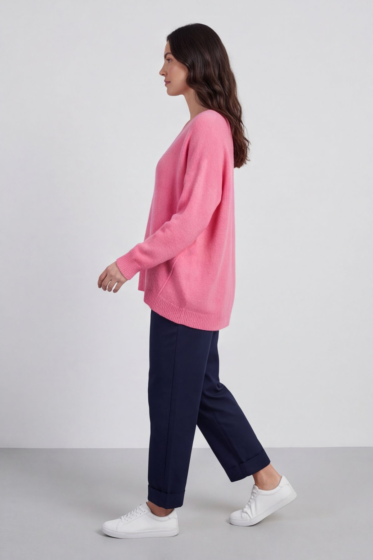 Madelyn Fuchsia Knitted Jumper