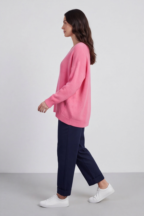 Madelyn Fuchsia Knitted Jumper - Image 4