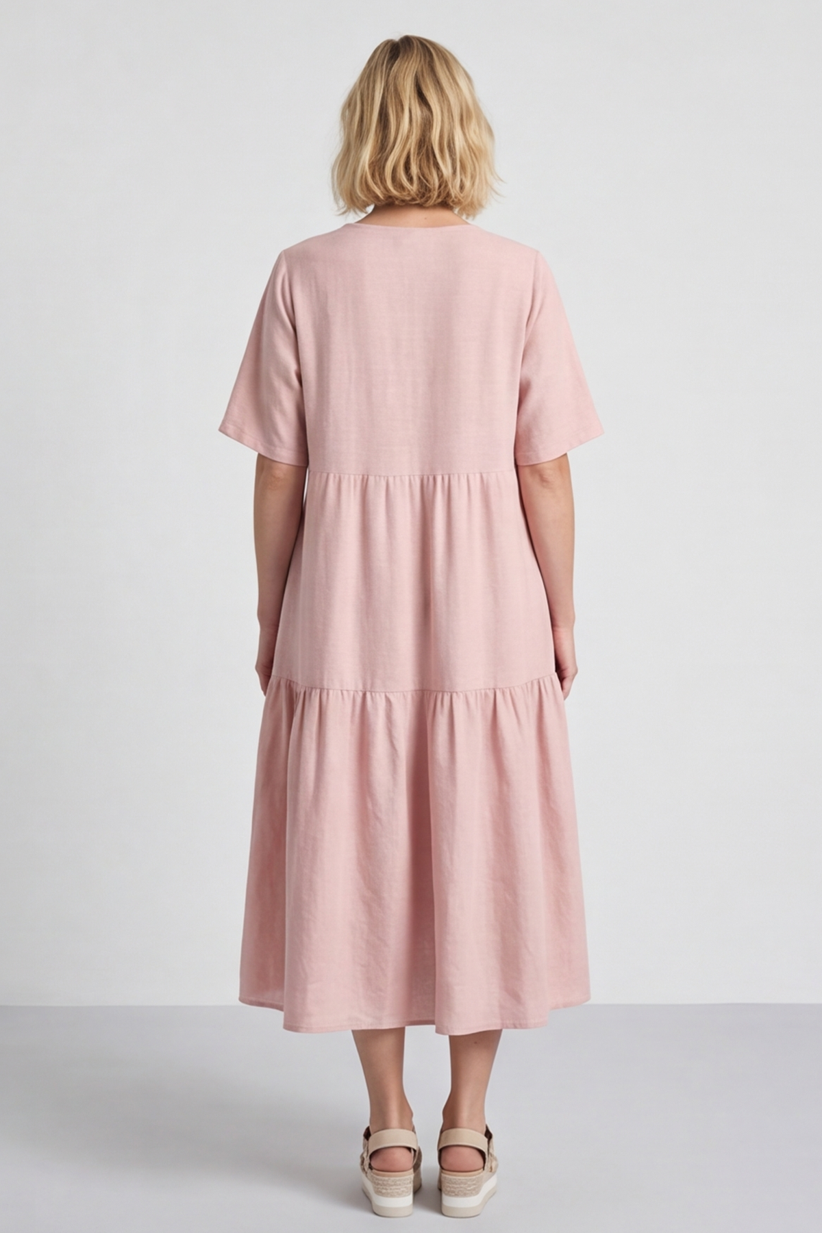 Monaco Zip Pink Maxi Dress