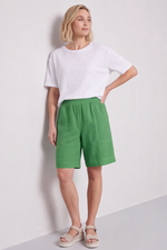 Alora Cotton Easy Shorts Green Grren - Alora Cotton Easy Shorts Green