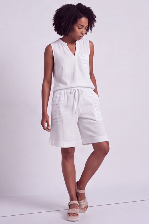 Alora Cotton Relaxed Top White - Image 10
