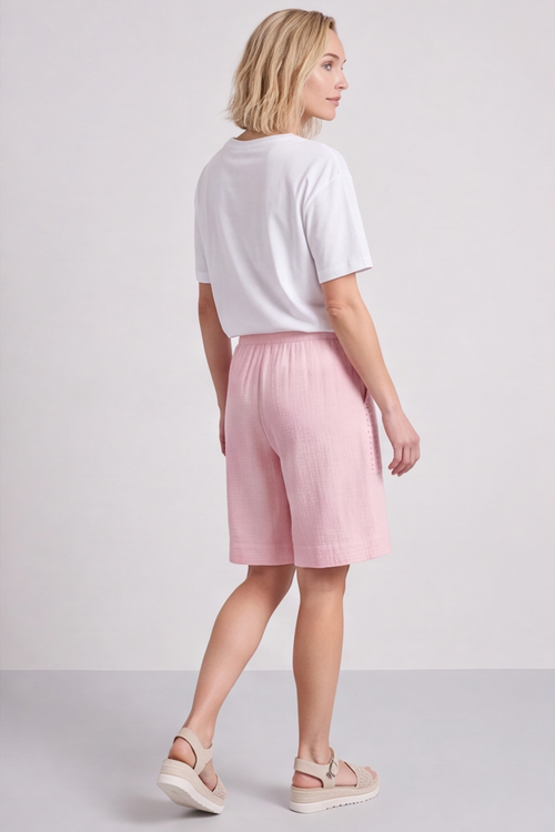 Alora Cotton Easy Shorts Baby Pink - Image 7