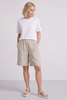 Alora Cotton Easy Shorts Stone