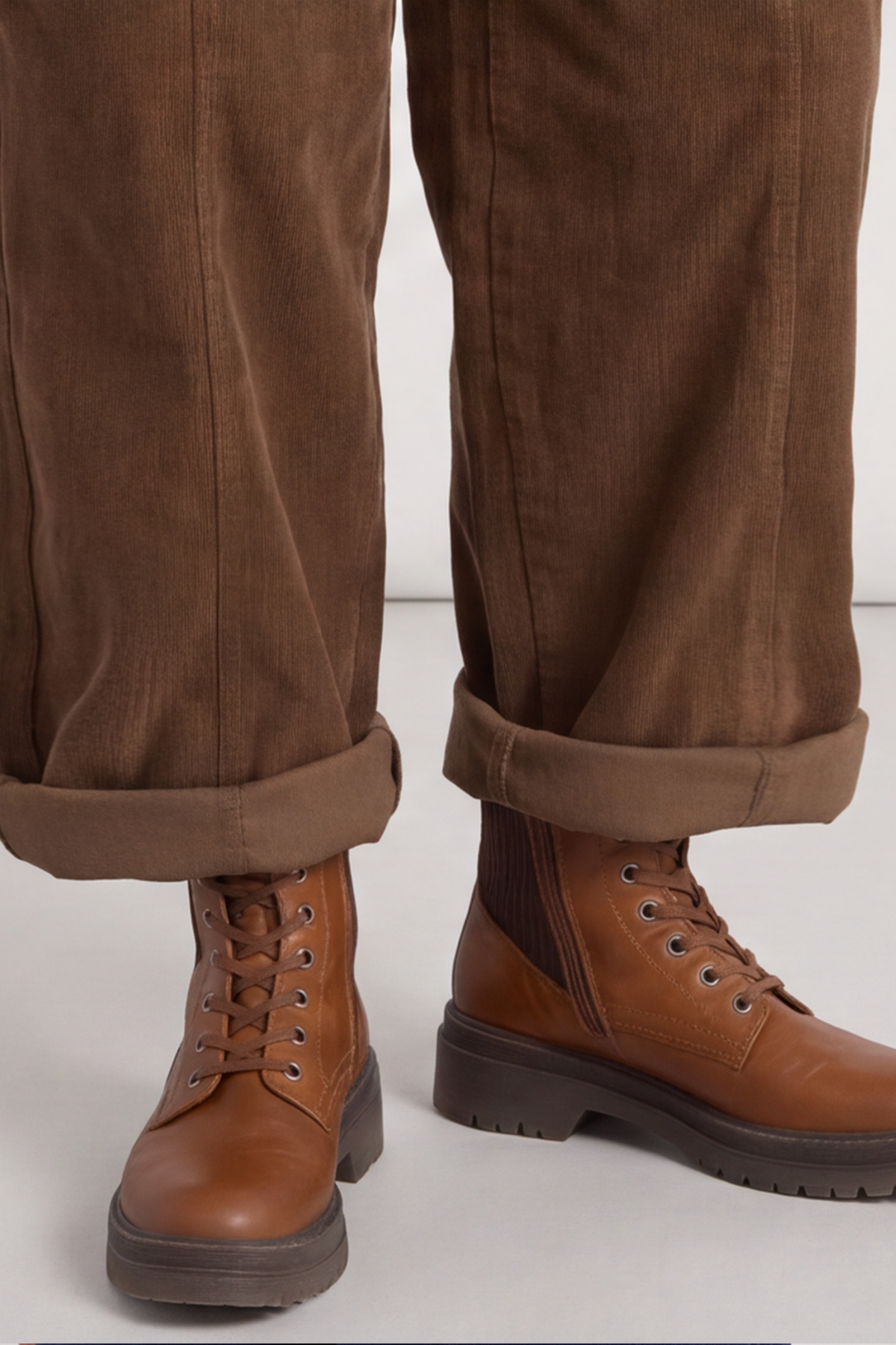 Poppy Needlecord Trousers Nutmeg