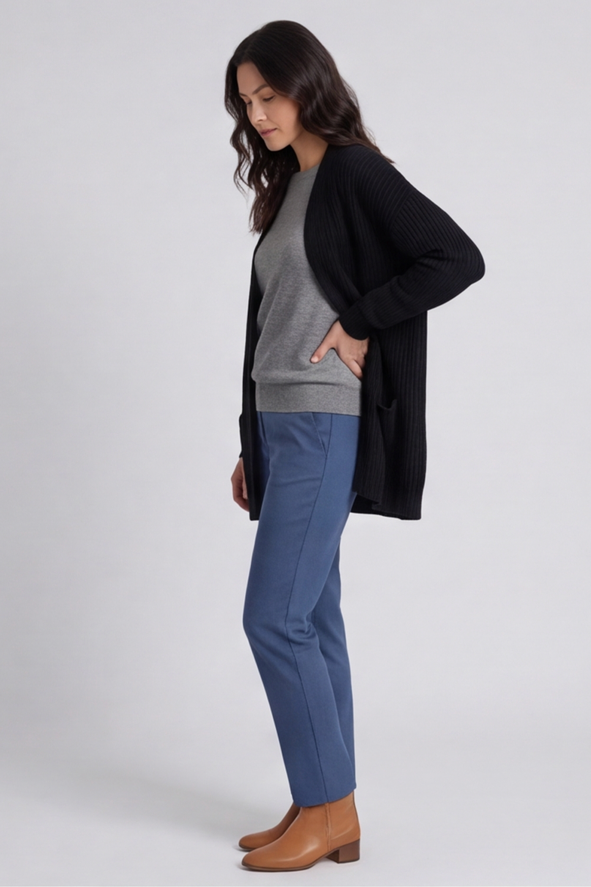 Quinn Knitted Cardigan Black