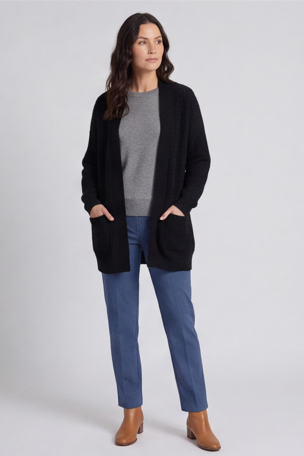 Quinn Knitted Cardigan Black