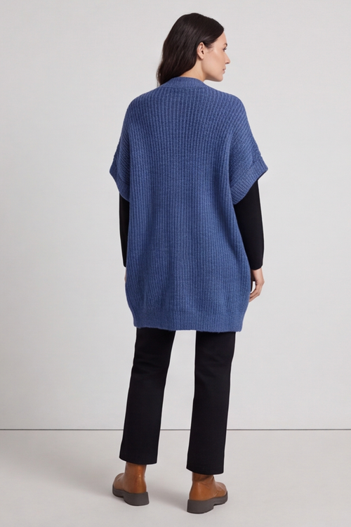 Quinn Knitted Cardigan Blue - Image 4