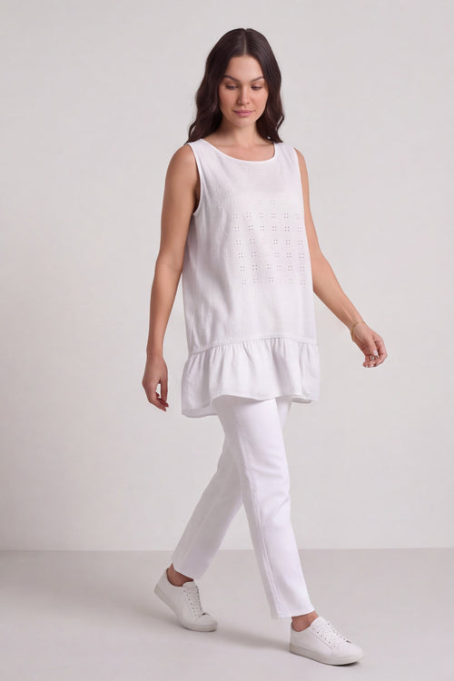 Raya Frill Top White - Image 3