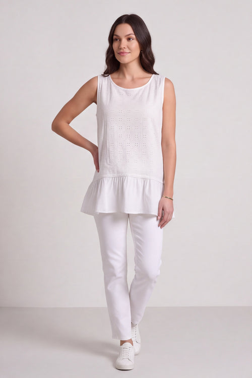 Raya Frill Top White - Image 2