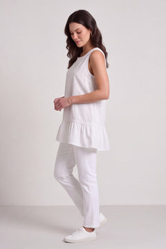 Raya Frill Top White