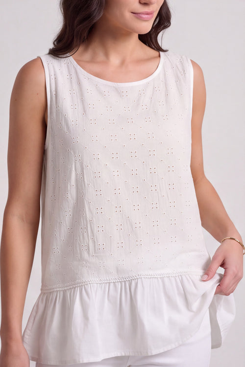 Raya Frill Top White - Image 5