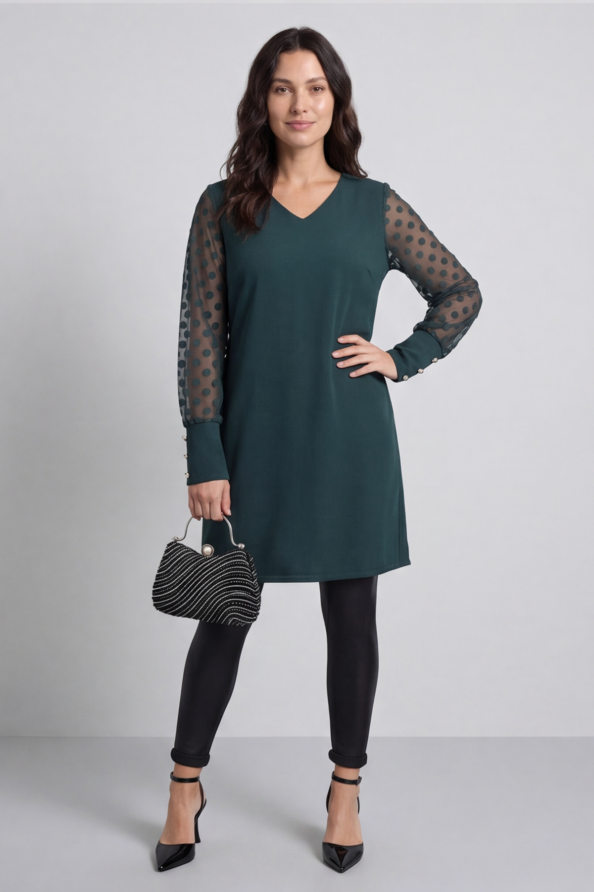 Reagan Tunic Bottle Green