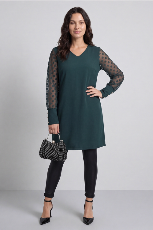 Reagan Tunic Bottle Green - Image 5