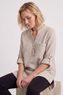 Rhiannon Crinkle Cotton Stone Tunic