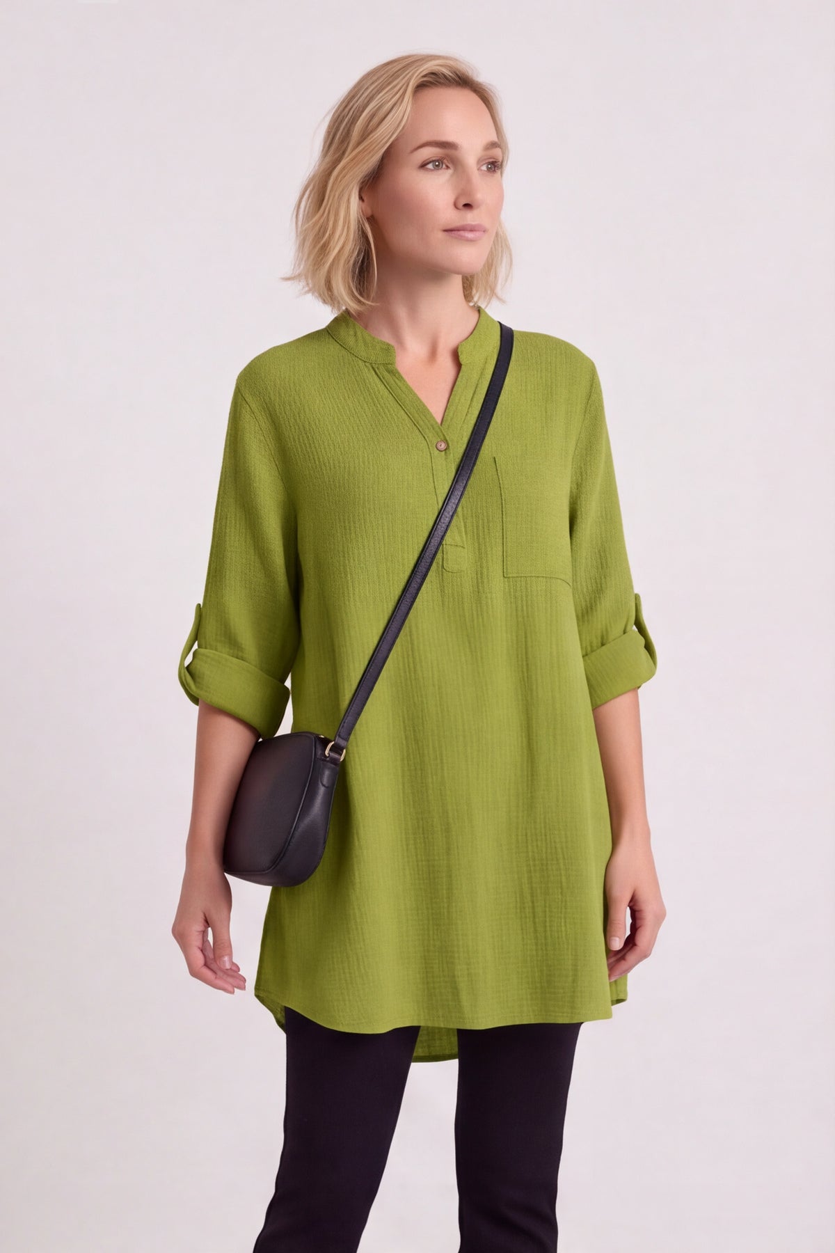 Rhiannon Crinkle Cotton Top