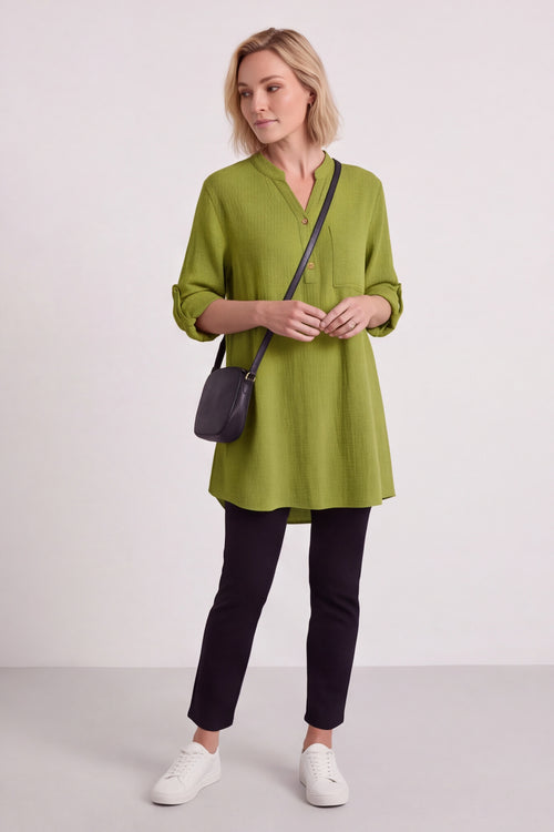 Rhiannon Crinkle Cotton Top - Image 6