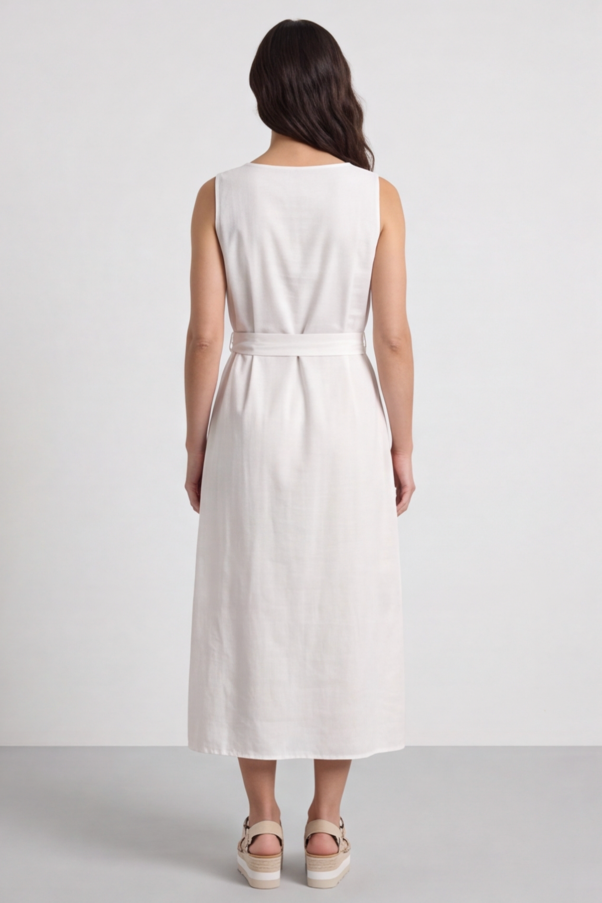 Rica Embroidered Floral Tie Dress