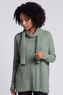 Santana Knitted Scarf Top Khaki